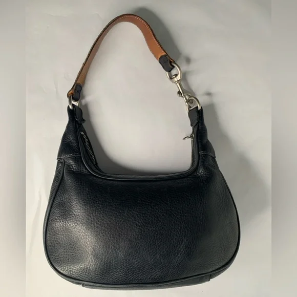 COACH Black Pebbled Leather Hobo Bag - Picture 4 of 5